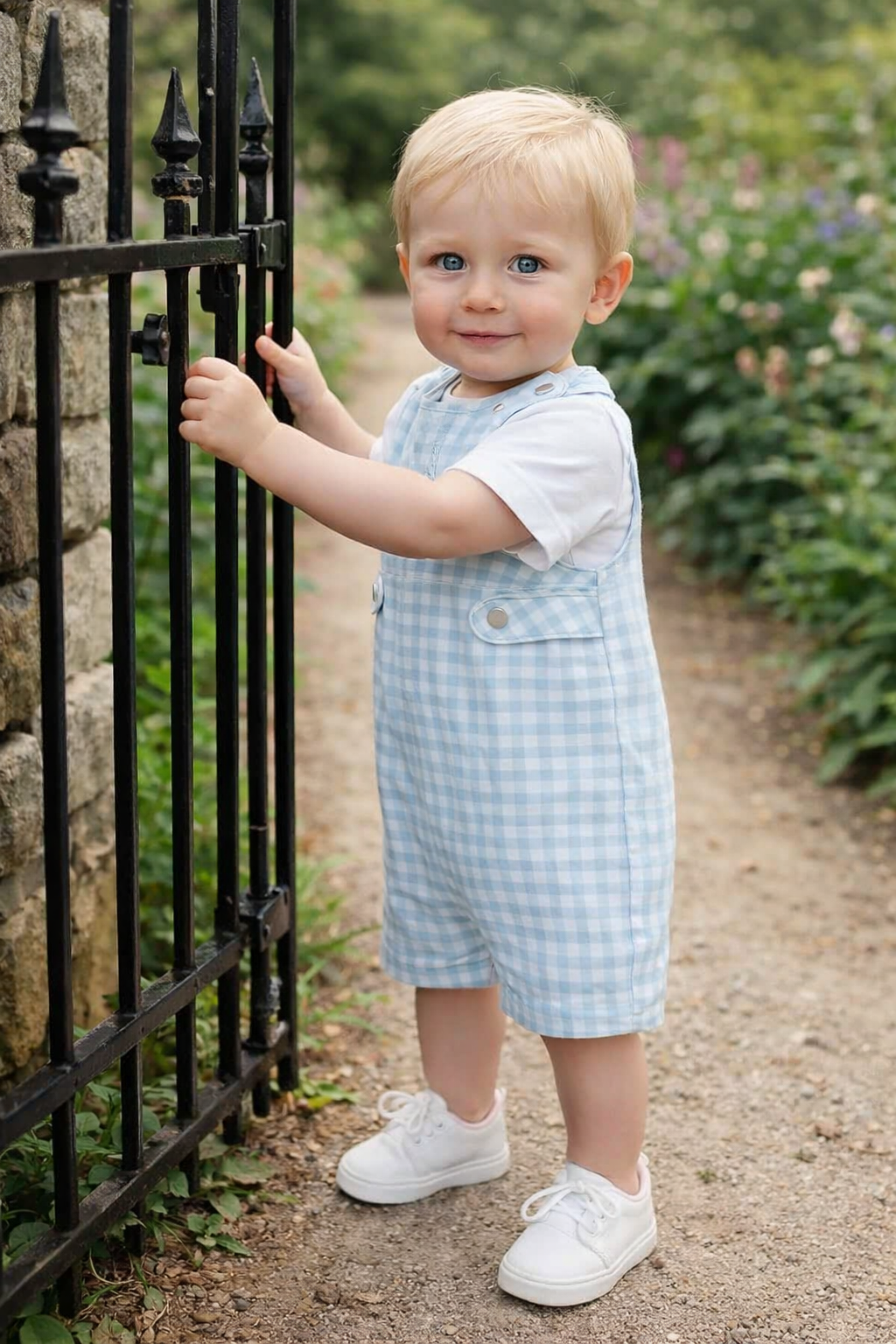 Easter Bunnies Boy's Overall Set - Little Threads Inc. Children's Clothing