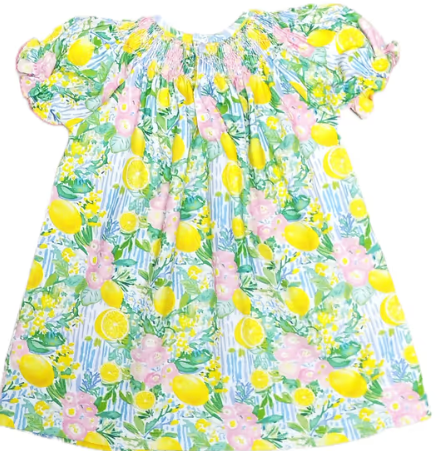 Positano Collection Smocked Girls Bishop