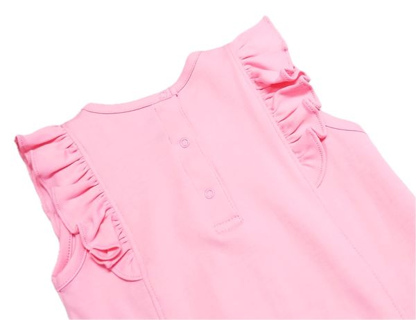 Positano Fuchsia Pima Top - Little Threads Inc. Children's Clothing