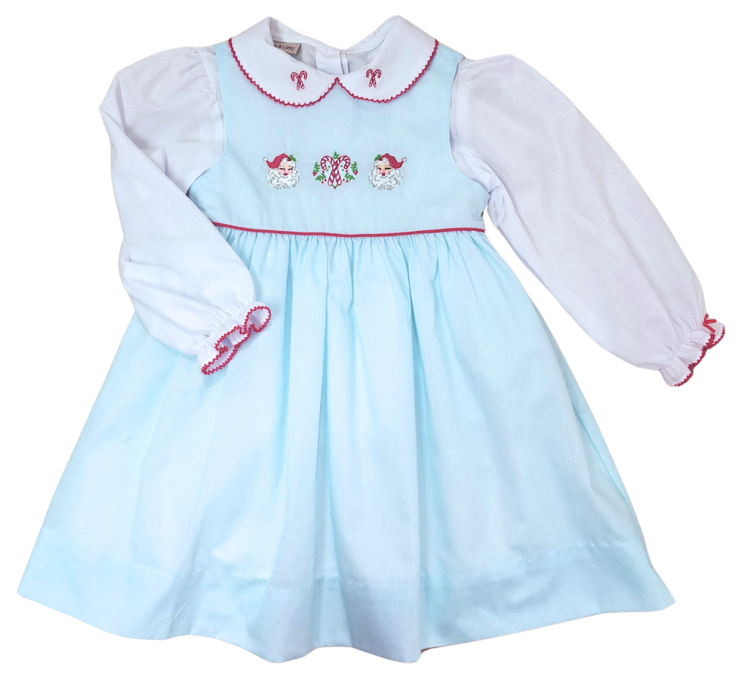 Blue girls jumper set Santa Claus Collection