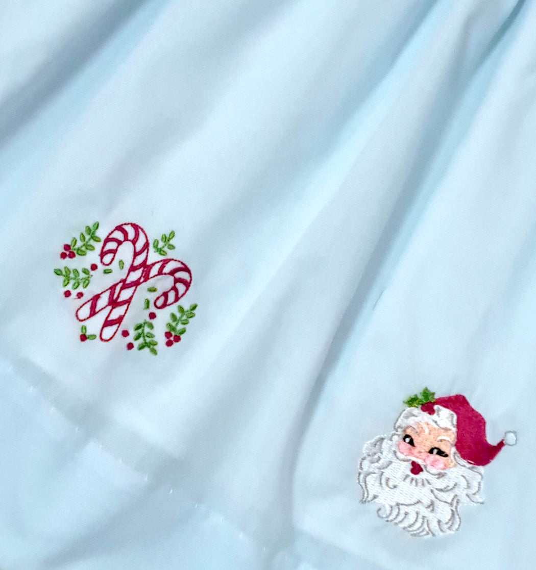 Blue float girls dress Santa Claus Collection