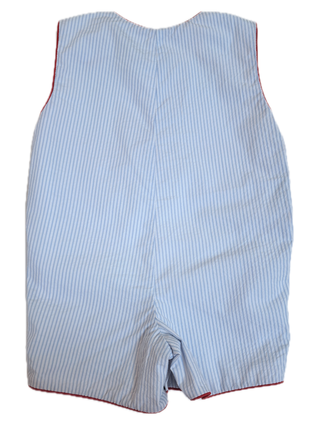 Boy's Sailboat Applique Overall - Little Threads Inc. Children's Clothing