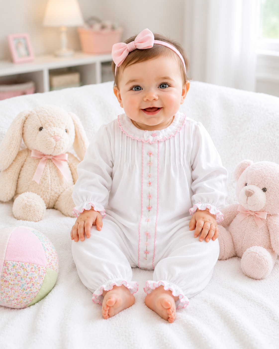 Rosevines Girl Pima Cotton Converter Baby Gown
