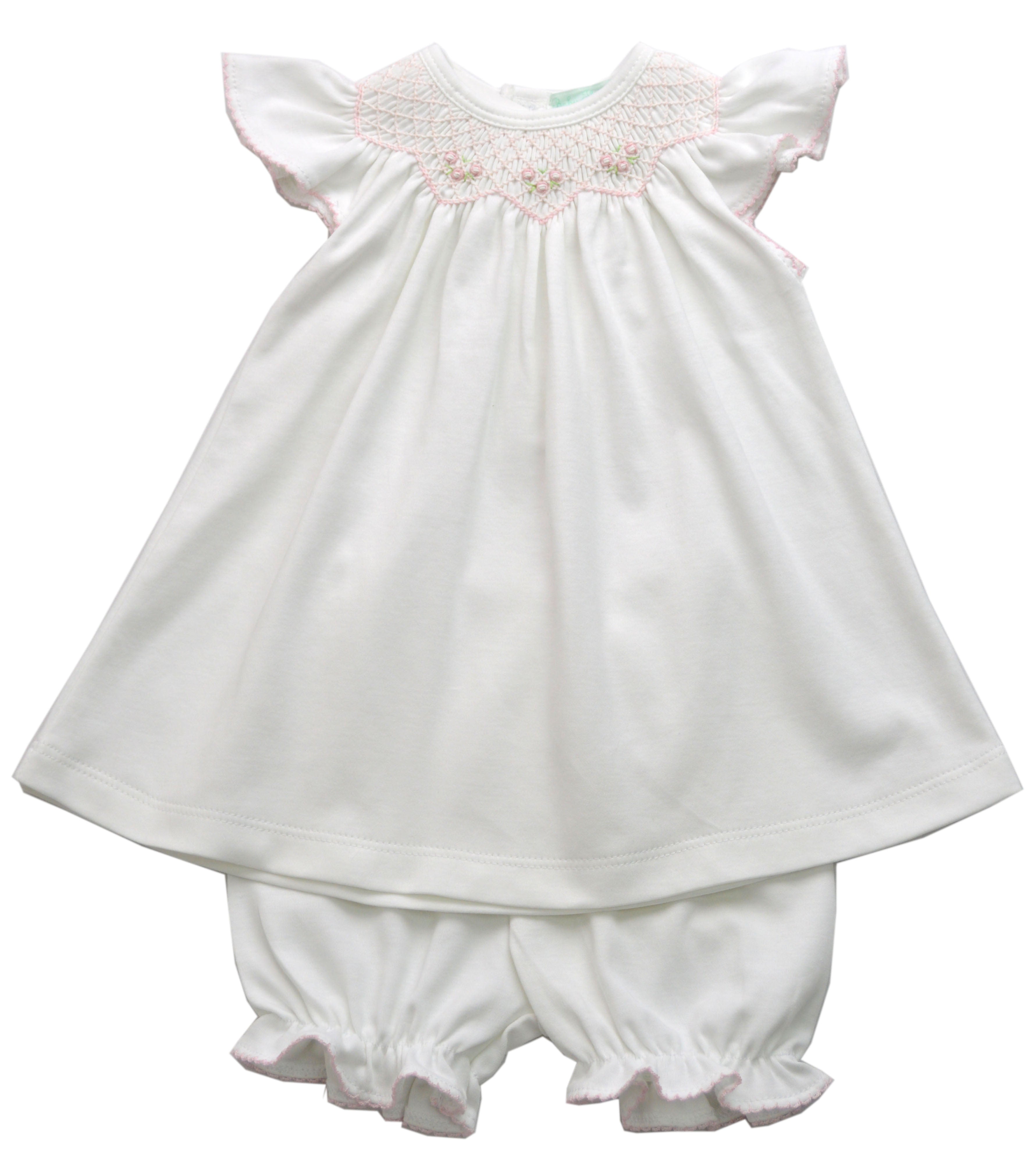 Brielle Pima Cotton Baby Girl Bishop Dress - Little Threads Inc. Children's Clothing