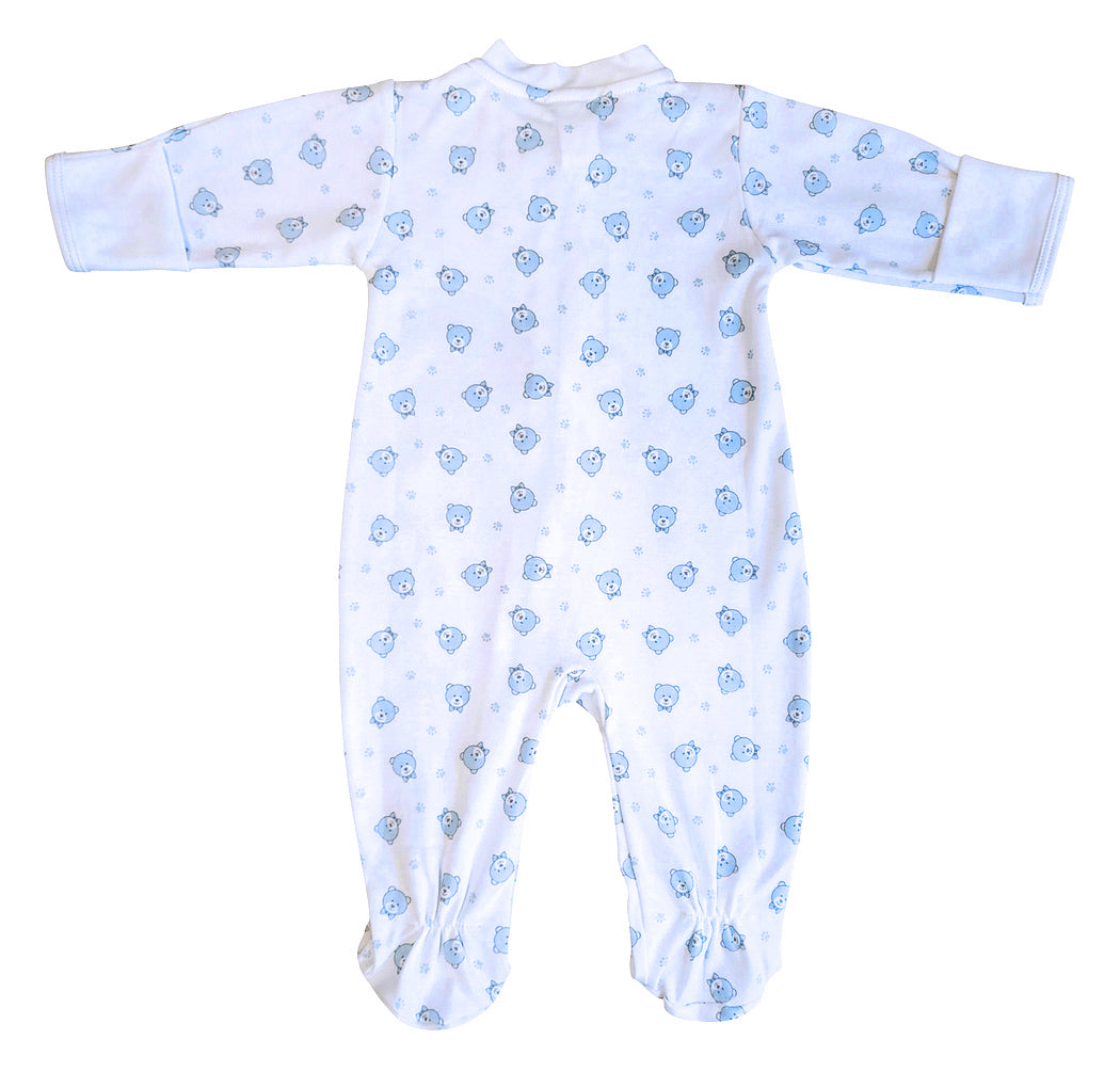 Baby Boy's "Blue Bears" Print Footie - Little Threads Inc. Children's Clothing