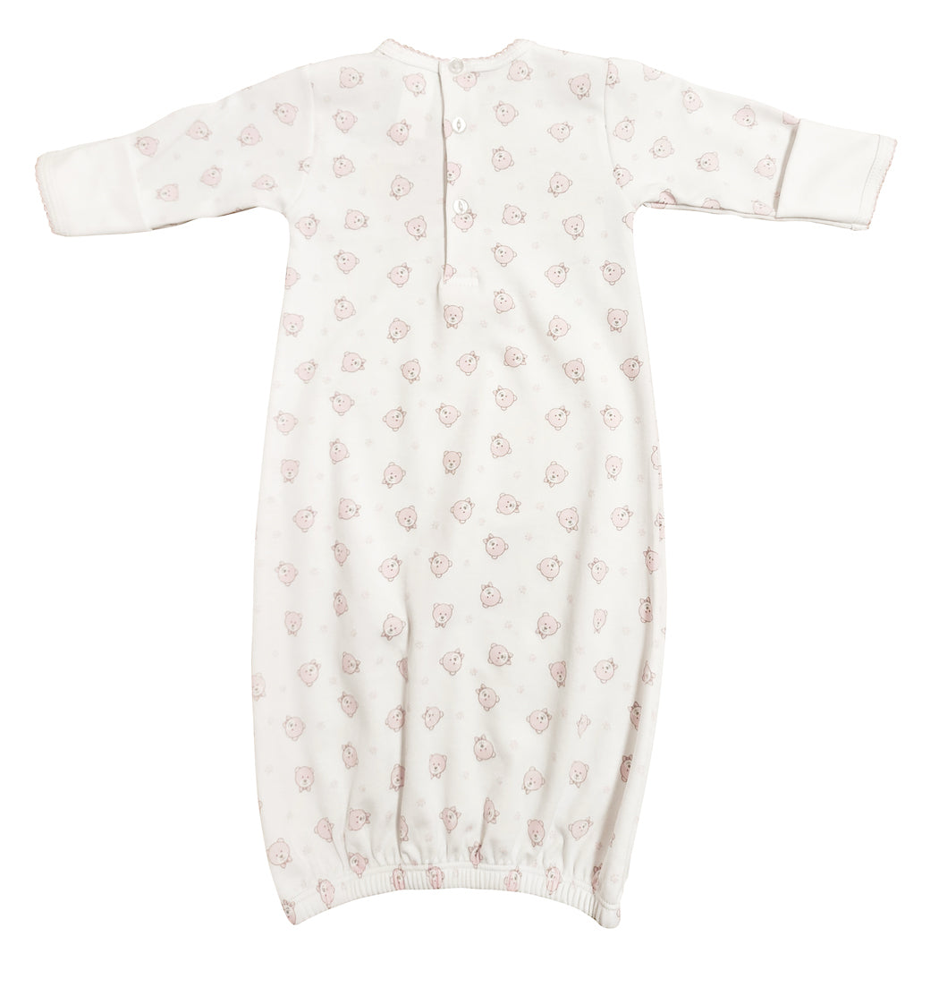Pink Bears Baby Daygown - Little Threads Inc. Children's Clothing