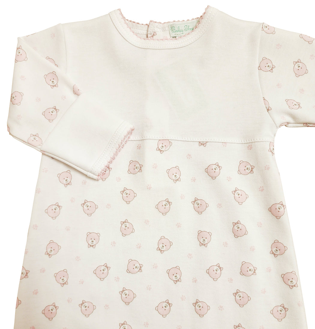 Pink Bears Baby Daygown - Little Threads Inc. Children's Clothing
