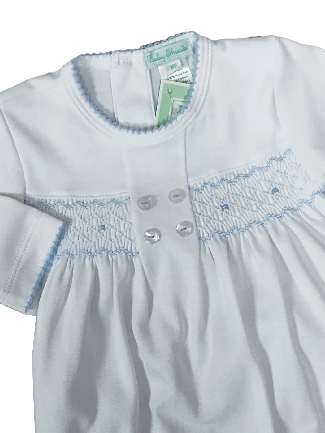 Baby Boy's "Celine and Tom" Hand Smocked Daygown - Little Threads Inc. Children's Clothing