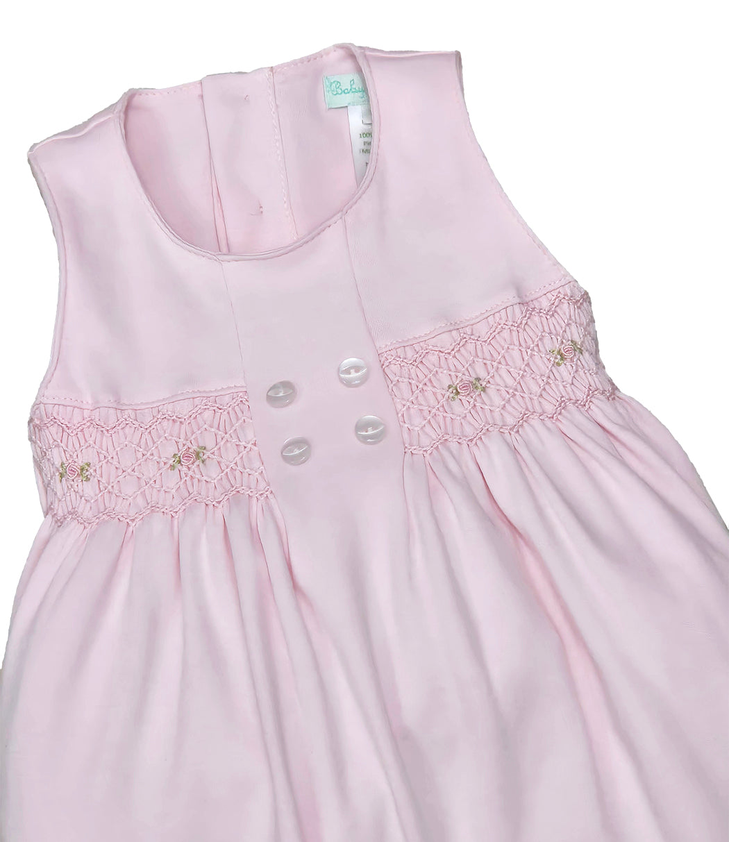 Baby Girl's "Celine and Tom" Smocked Overall Set - Little Threads Inc. Children's Clothing