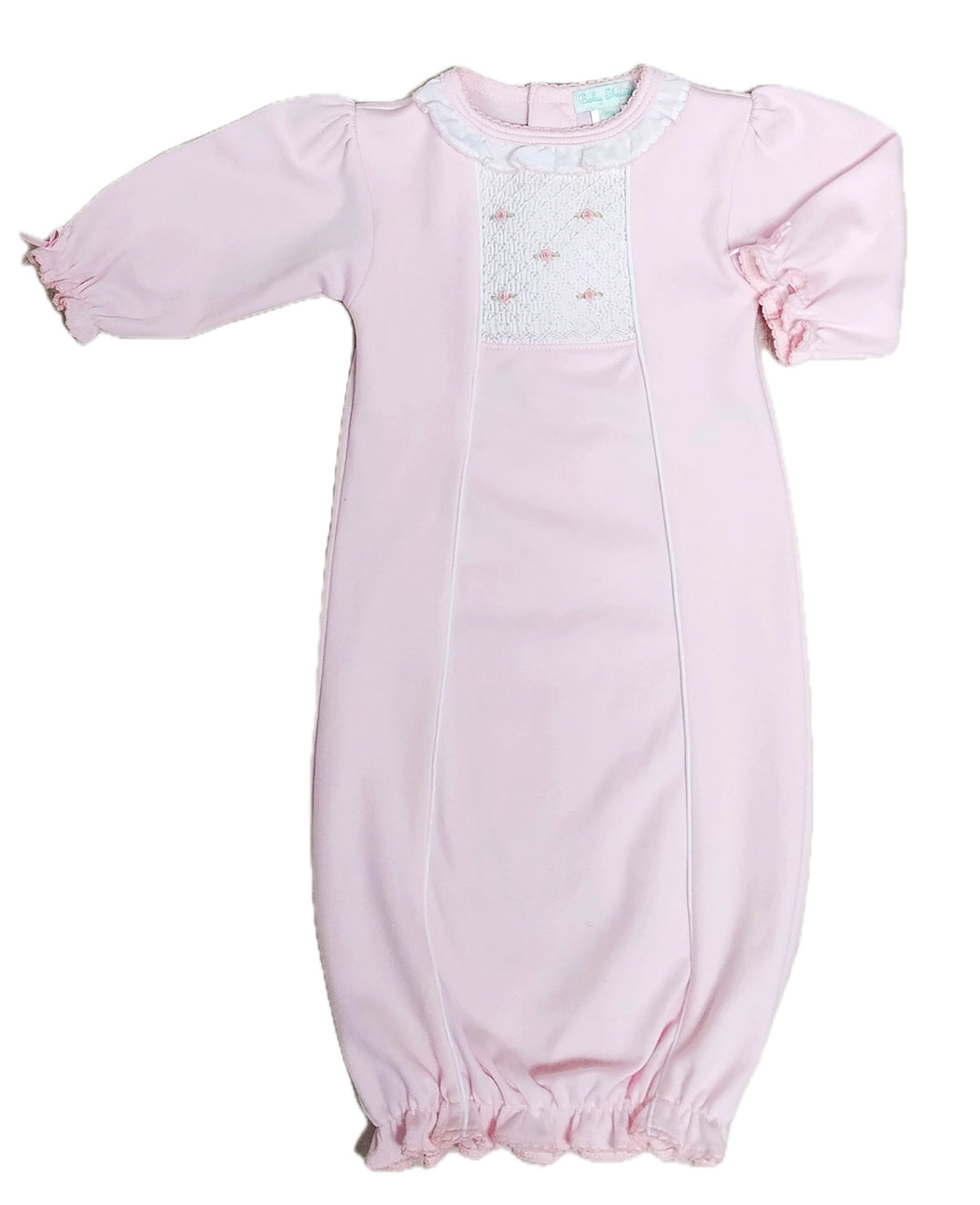 Pink Hand smocked Baby Girl Day gown/Take me home