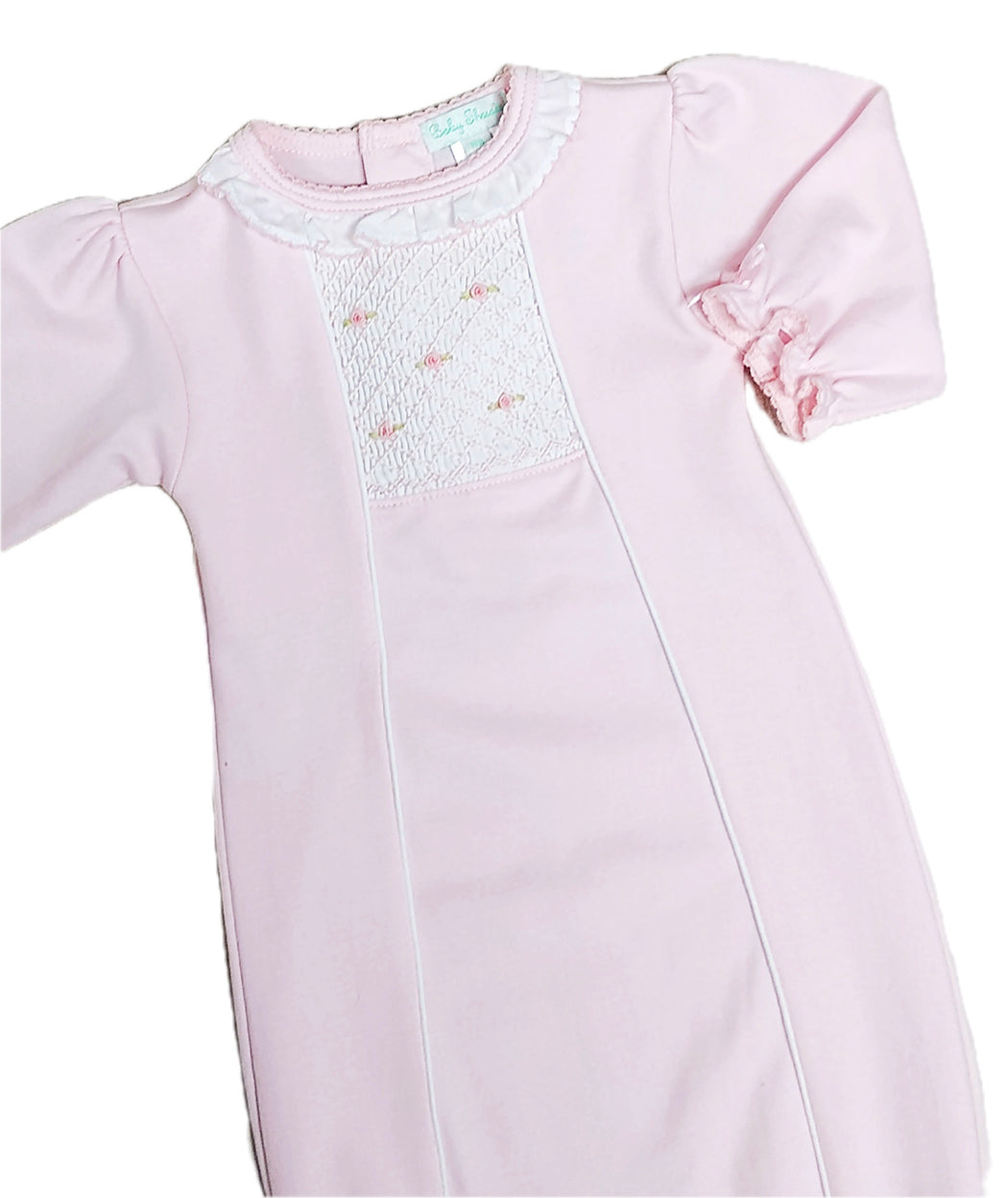 Pink Hand smocked Baby Girl Day gown/Take me home