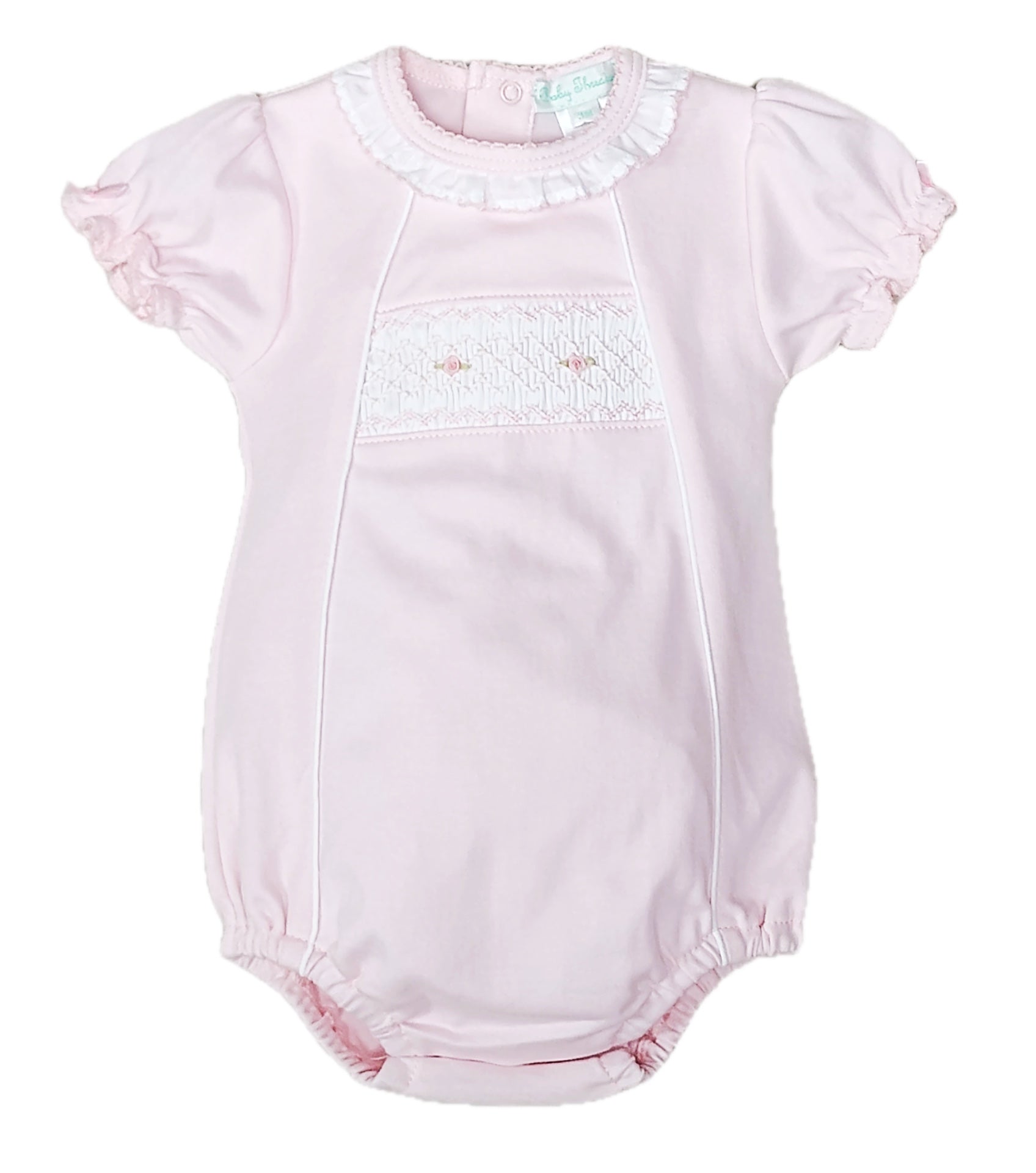 Classic Pink Collection Smocked Romper