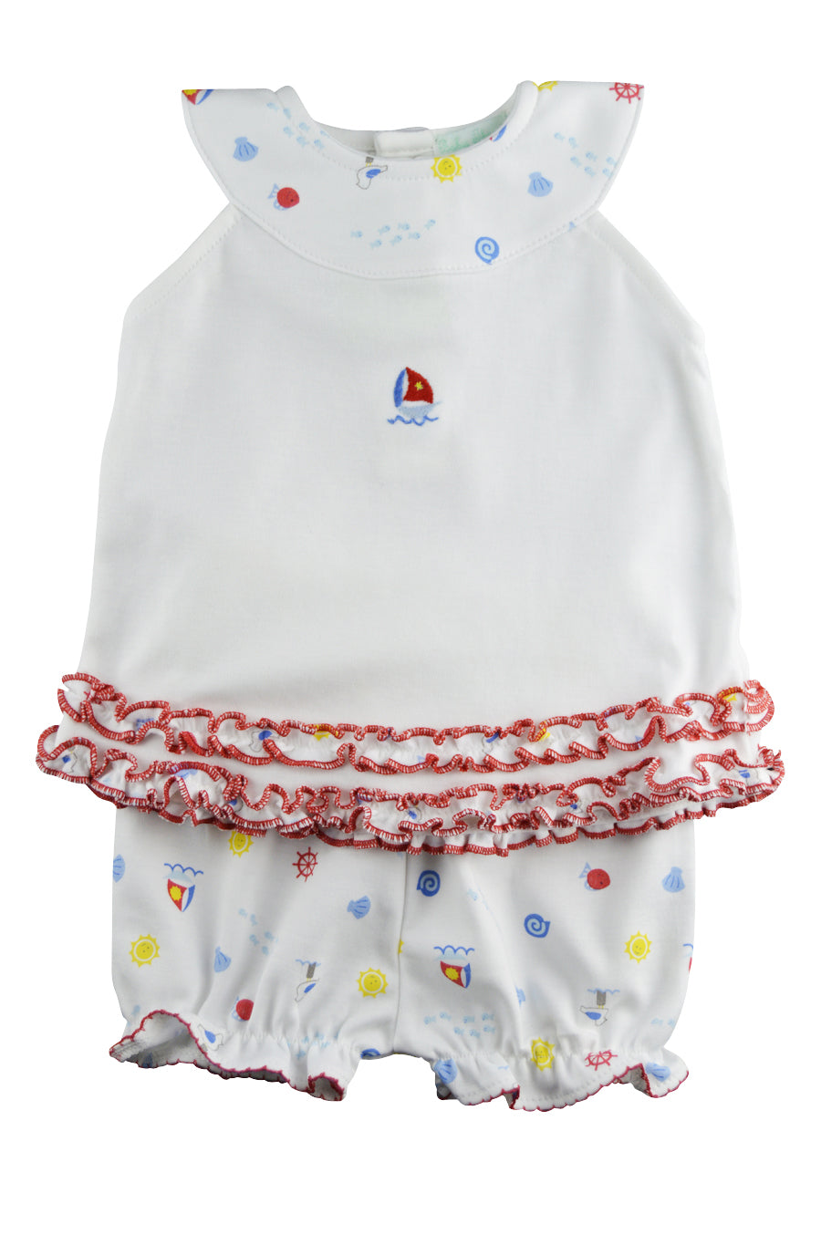 Sailboat Baby Girl's Short Set - Little Threads Inc. Children's Clothing
