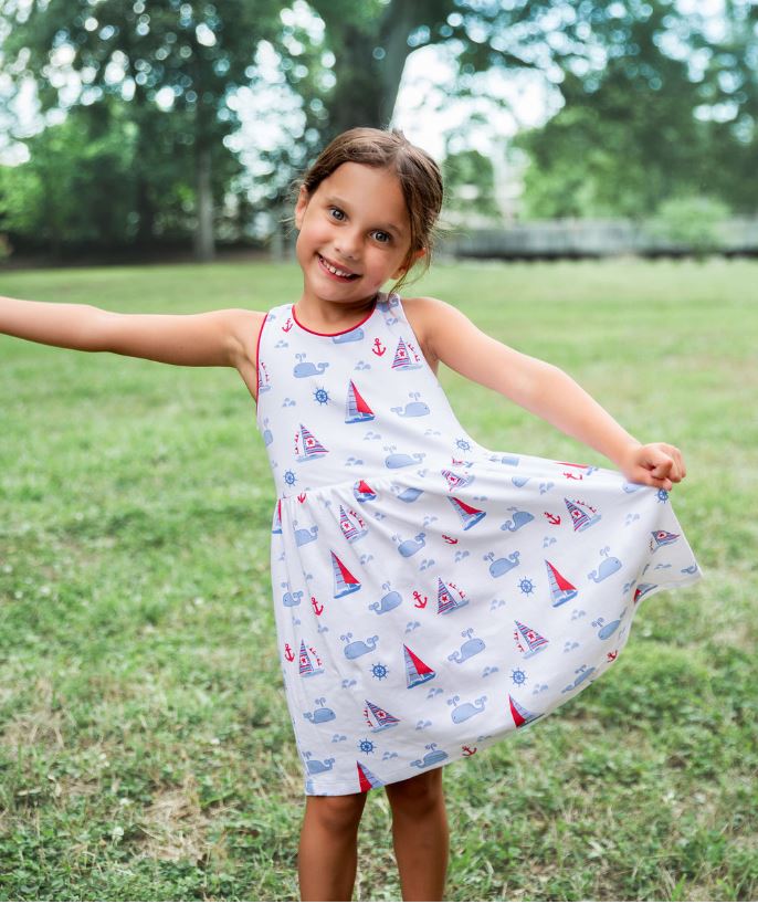 Nantucket Girls Summer Dress - Little Threads Inc. Children's Clothing