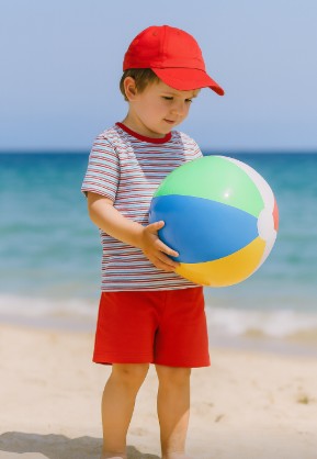 Red white and blue striped Boy's Short set - Little Threads Inc. Children's Clothing
