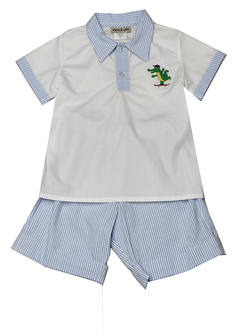 Alligators Boy's Short Set - Little Threads Inc. Children's Clothing