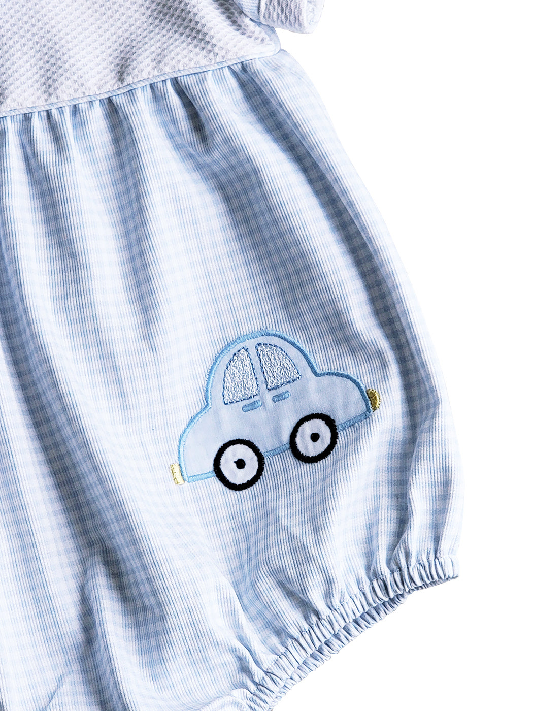 Traffic applique baby boy's romper - Little Threads Inc. Children's Clothing