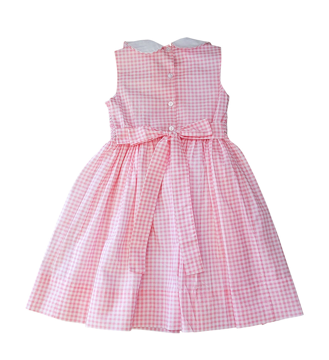 Sophie Pink checks smocked dress - Little Threads Inc. Children's Clothing
