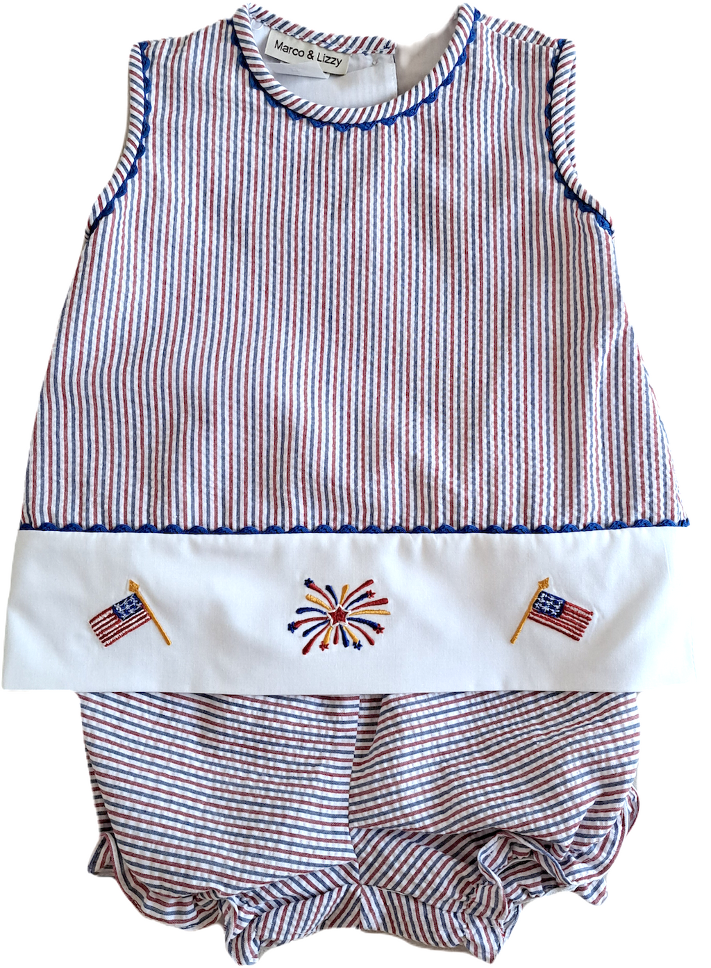 Baby Girl's "Americana Print" Bloomer set - Little Threads Inc. Children's Clothing