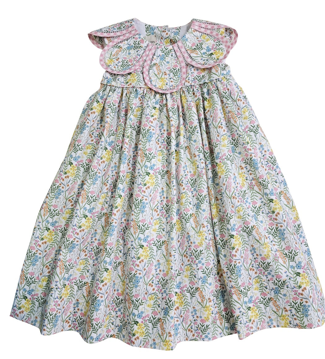 Adrian Petal Floral float sleeveless girls dress - Little Threads Inc. Children's Clothing