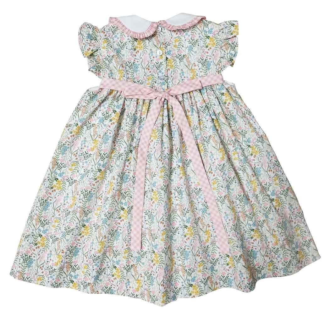 Adrian Floral Print Float Pocket Girls Dress - Little Threads Inc. Children's Clothing