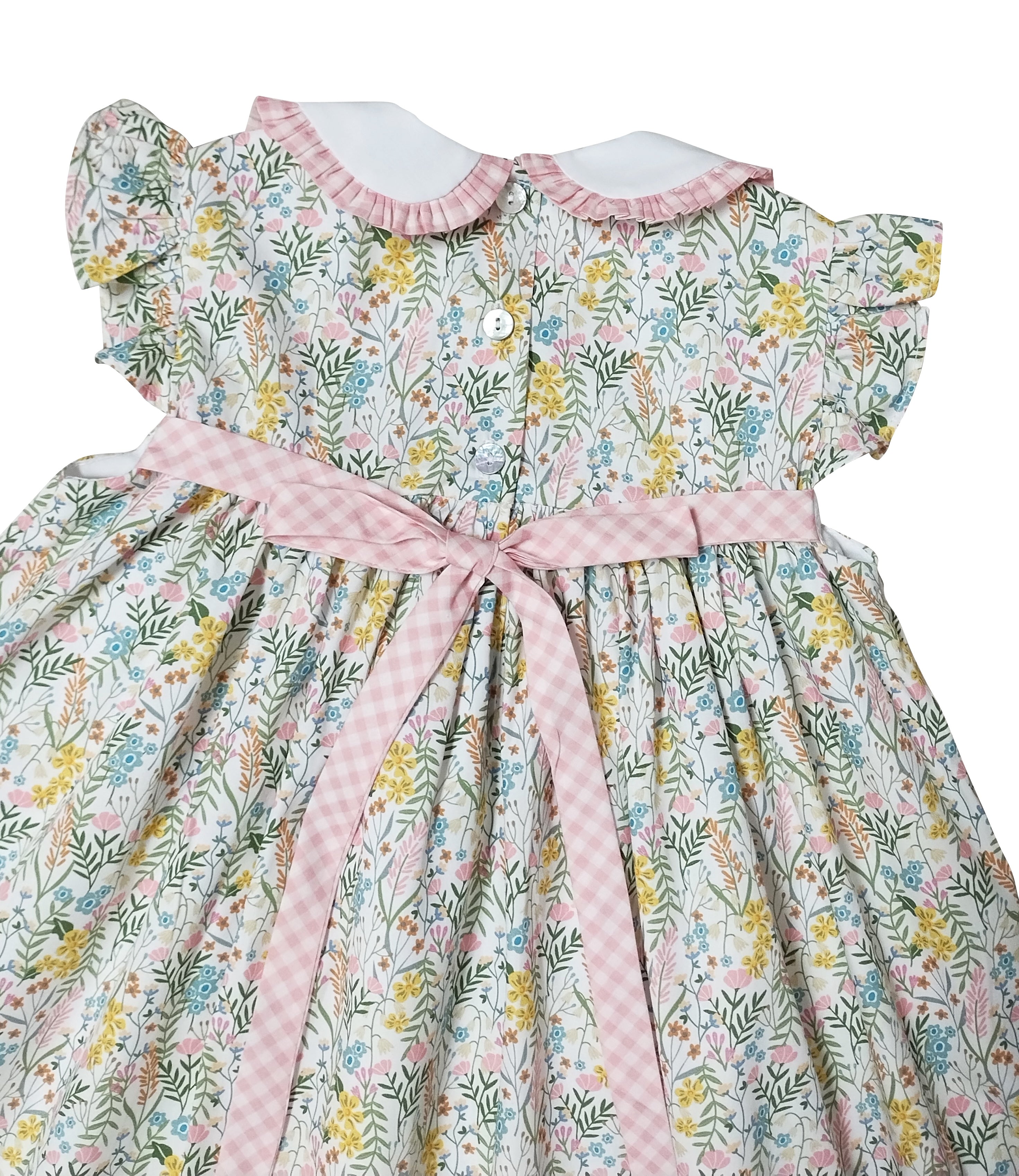 Adrian Floral Print Float Pocket Girls Dress - Little Threads Inc. Children's Clothing