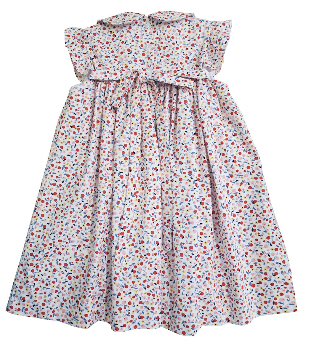 Girl's "Cherries Collection" Applique Float Dress - Little Threads Inc. Children's Clothing