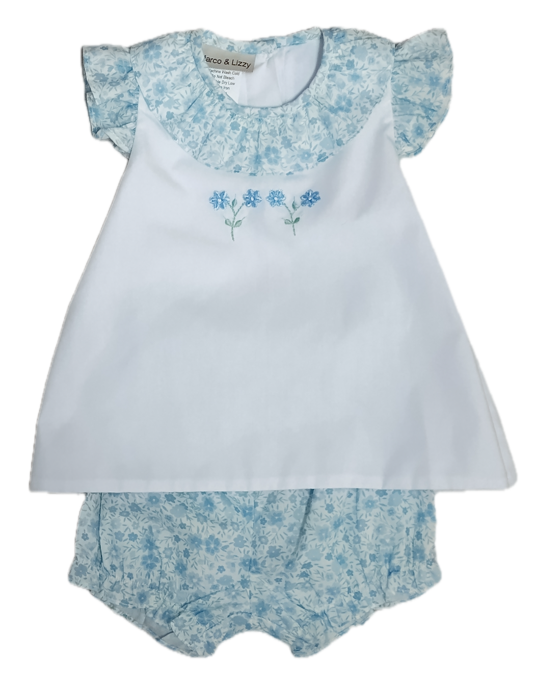 "Carly and Ronnie" Baby Girl's Diaper Set - Little Threads Inc. Children's Clothing