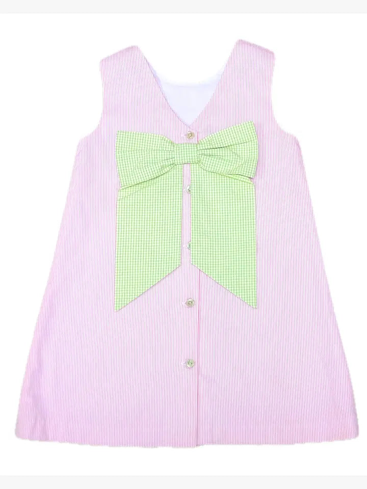 Easter Bunnies Girls A- Line Dress - Little Threads Inc. Children's Clothing