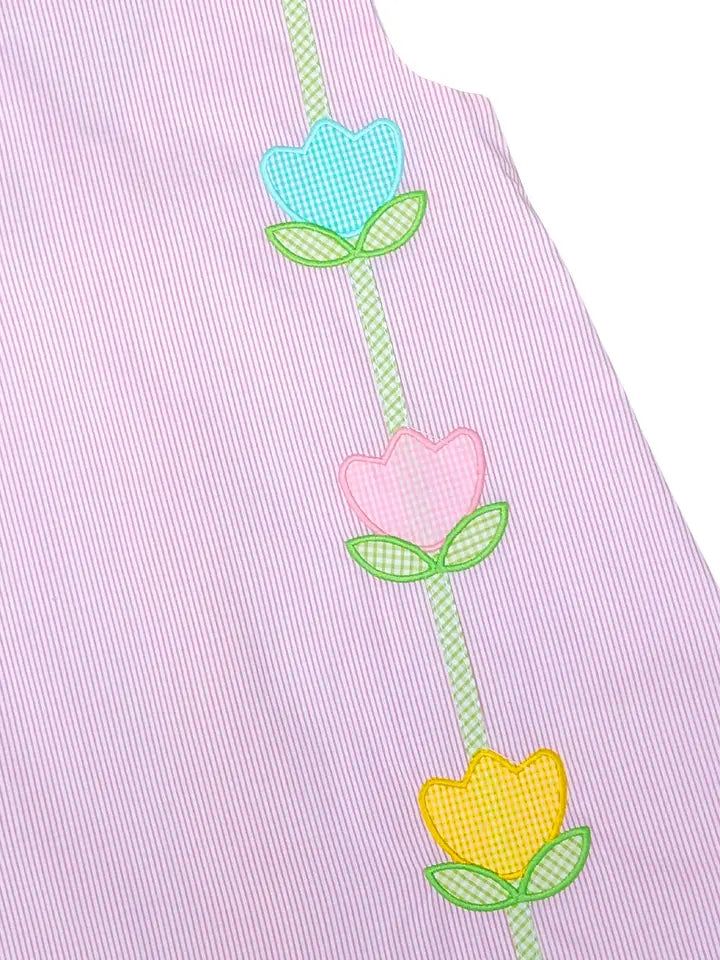 Easter Bunnies Girls A- Line Dress - Little Threads Inc. Children's Clothing