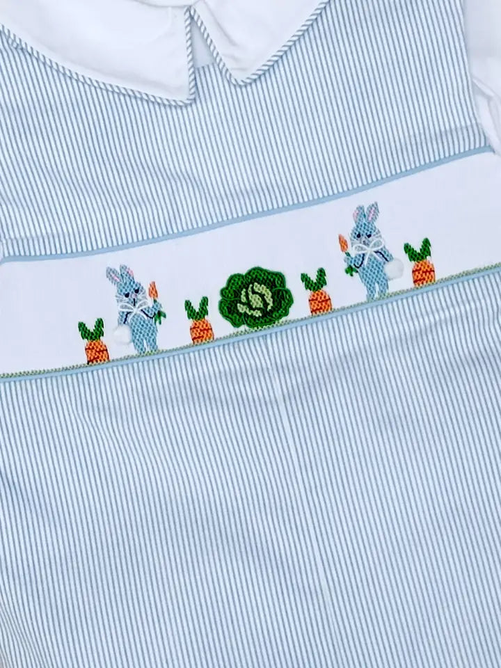Easter Bunnies Boys Overall Set - Little Threads Inc. Children's Clothing