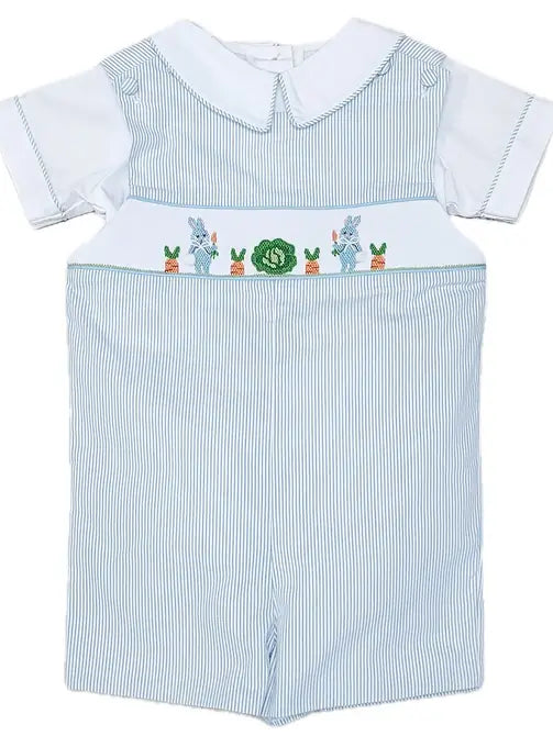 Easter Bunnies Boys Overall Set - Little Threads Inc. Children's Clothing