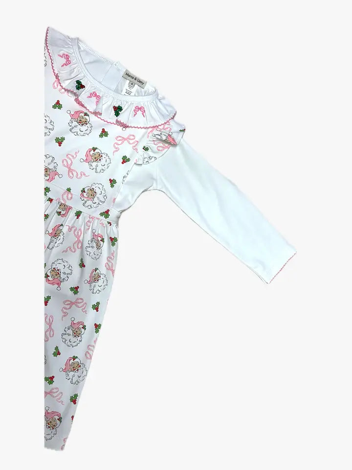 Girls jumper set Pink Santa Collection - Little Threads Inc. Children's Clothing