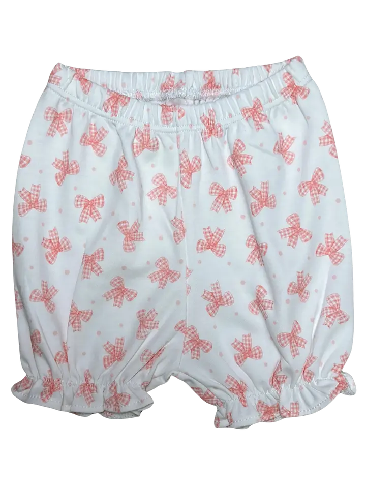 Pink Bows Hand Smocked Baby Girl Bishop Dress set - Little Threads Inc. Children's Clothing