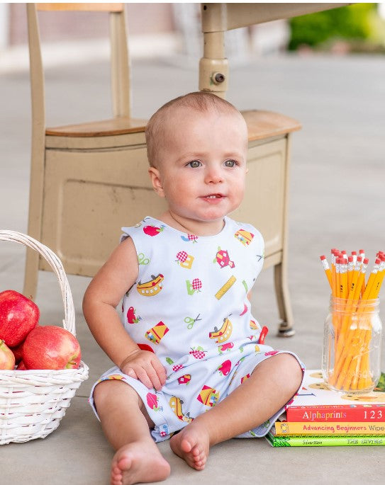 Back To school Boy's Overall - Little Threads Inc. Children's Clothing