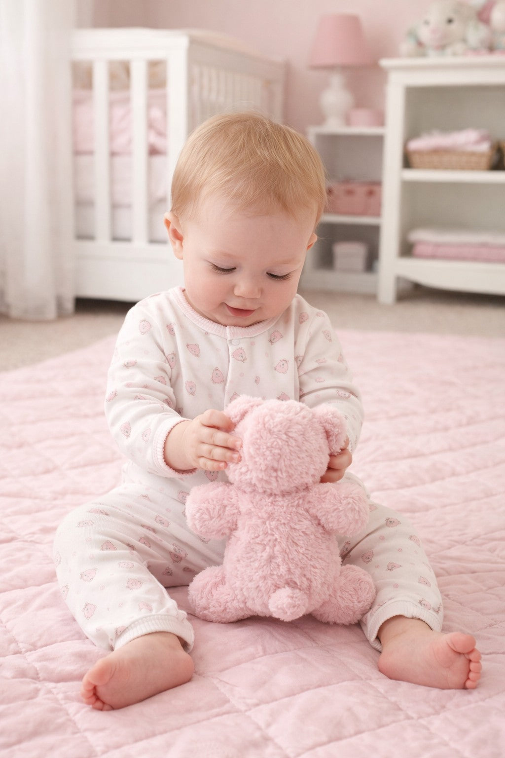 Pink Bears Baby Girl's Converter - Little Threads Inc. Children's Clothing