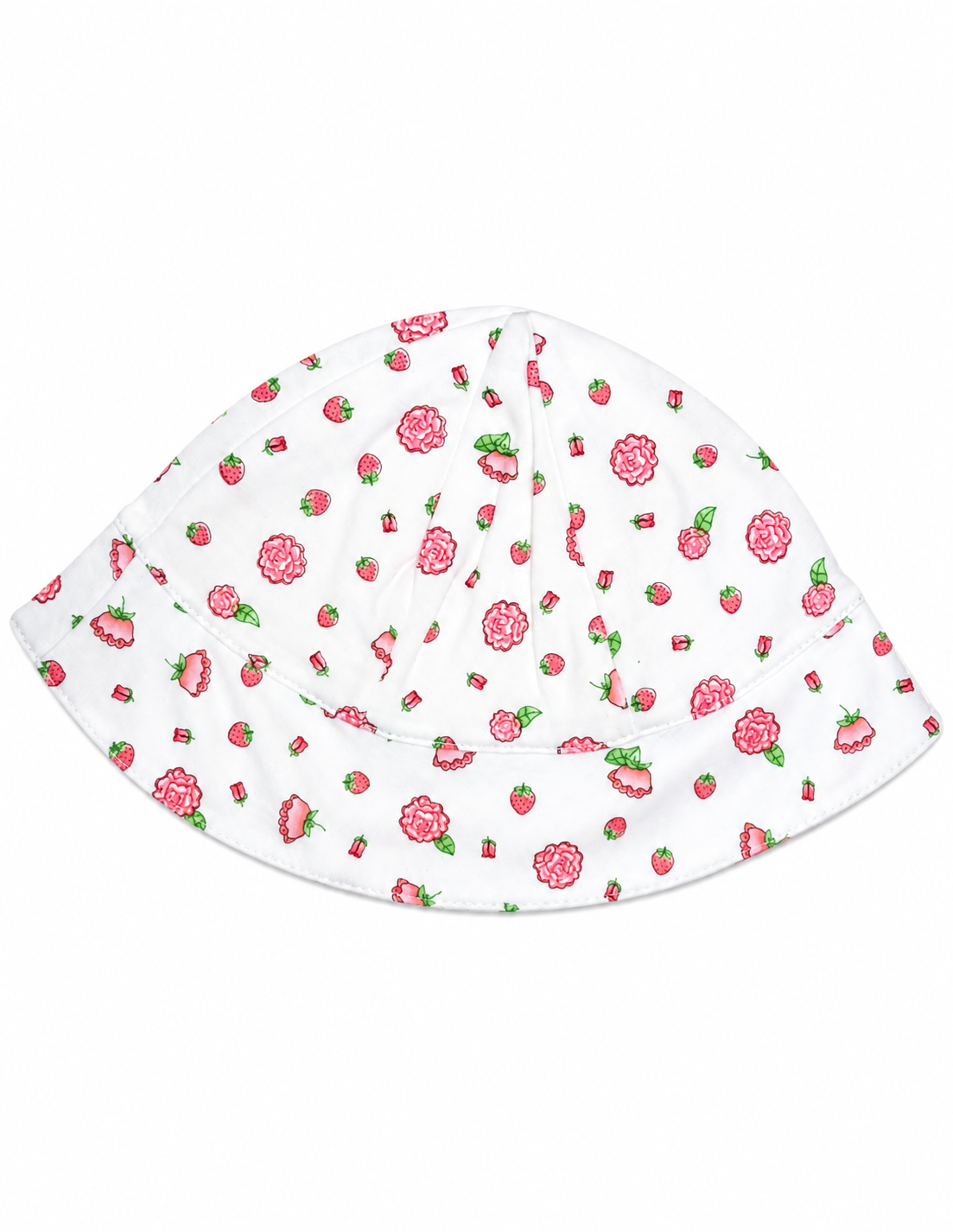 Baby Girl's Sunhat Bundle- Blue Striped, Duckies, Berries and Flowers and Whales