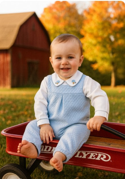 Fall mushrooms Baby Boy Long romper set - Little Threads Inc. Children's Clothing