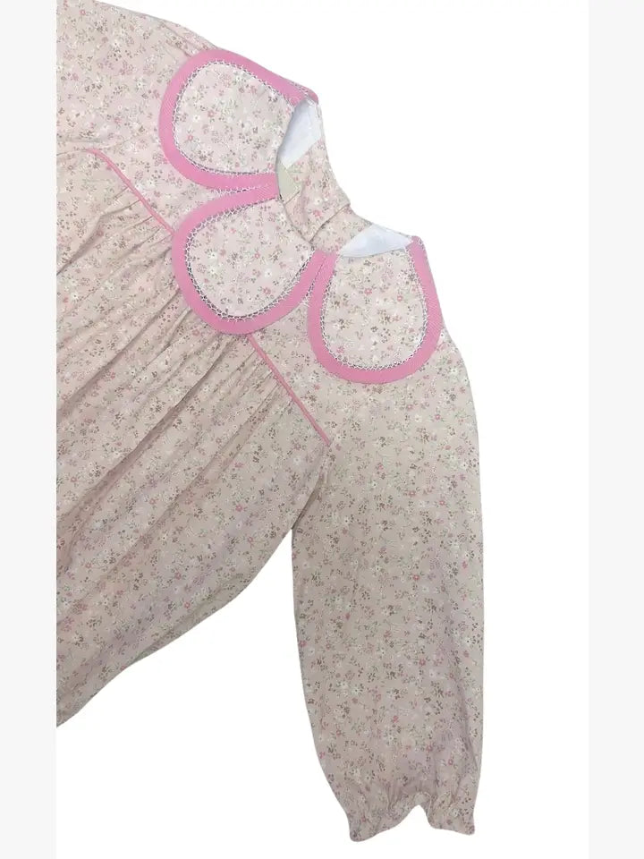 Petal collar baby girl bubble Cameron Collection