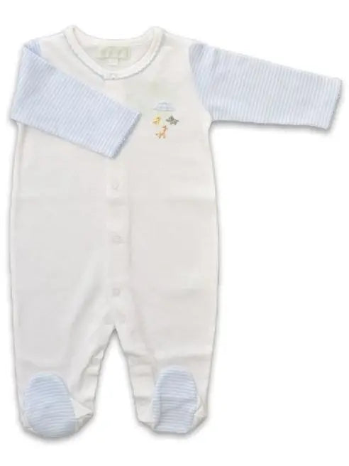 Animal Mobile Boy Pima Cotton Baby Boy Footie - Little Threads Inc. Children's Clothing