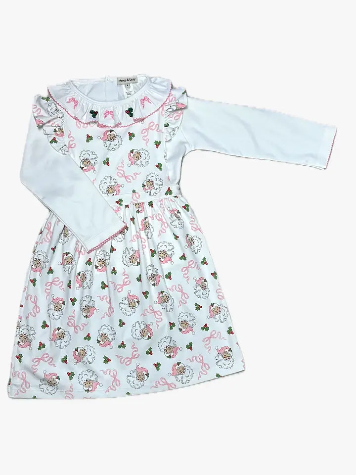 Girls jumper set Pink Santa Collection - Little Threads Inc. Children's Clothing