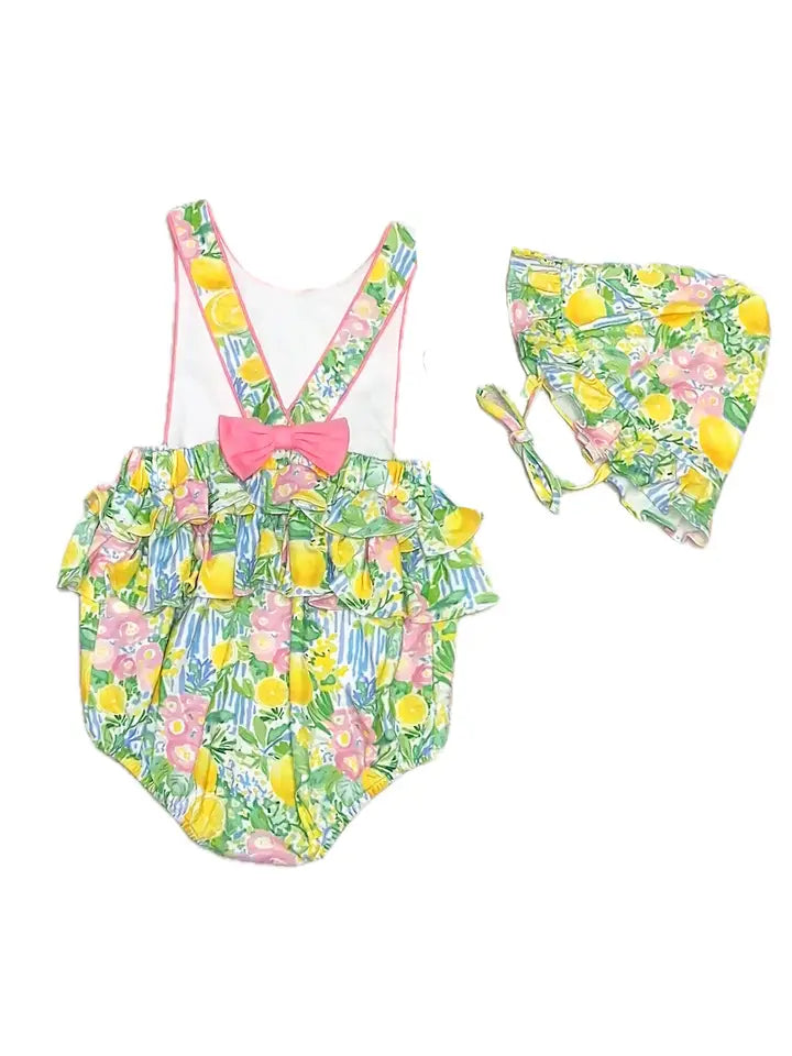 Positano Collection Baby Girl Sun Bubble and Sun Hat - Little Threads Inc. Children's Clothing