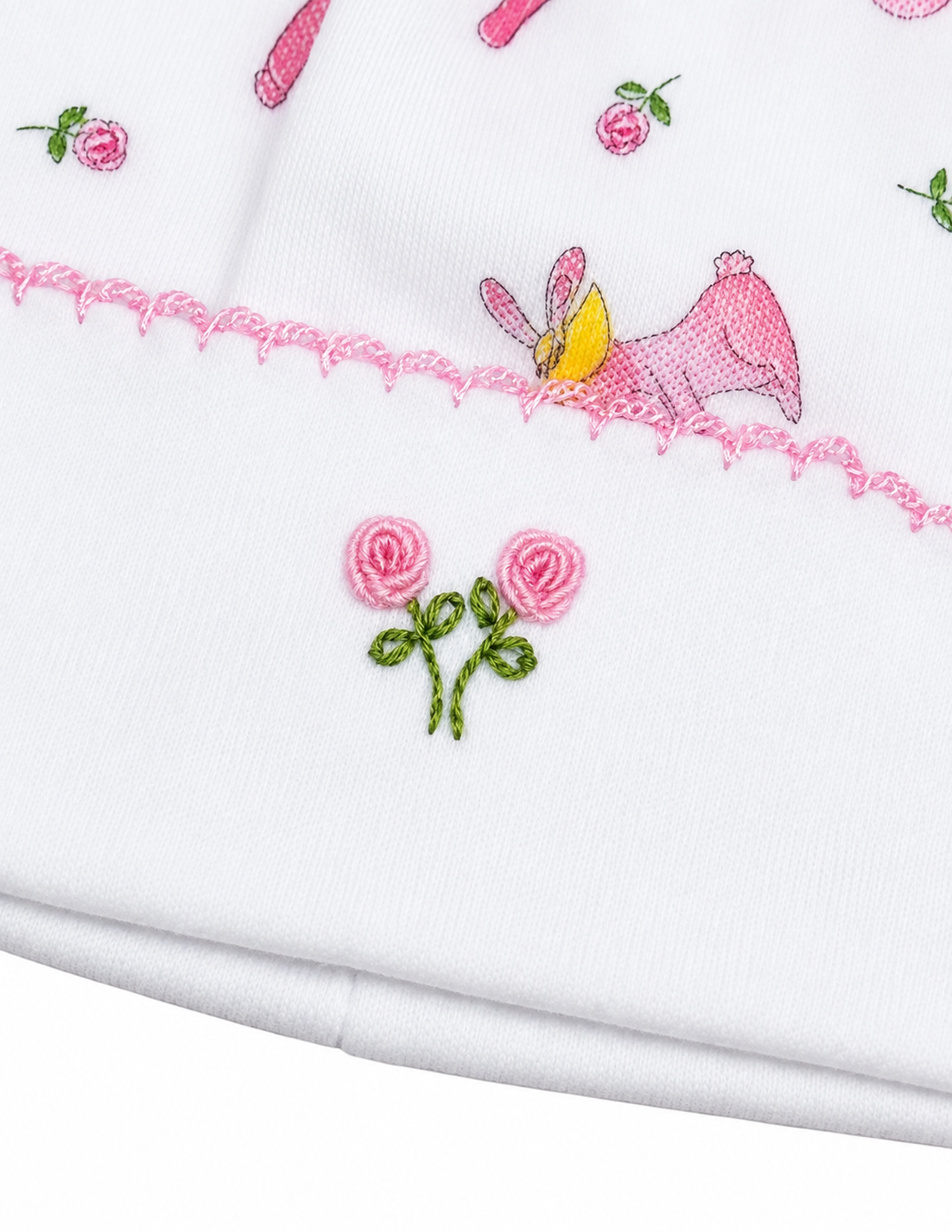 Baby Girls Hat Bundle- pink bows, easter bunny, strawberry and pink bouquet