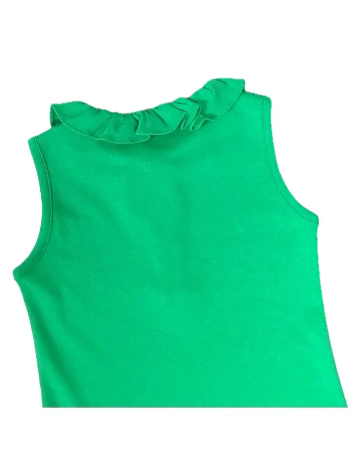 Golf Girl's Green Pima Top - Little Threads Inc. Children's Clothing