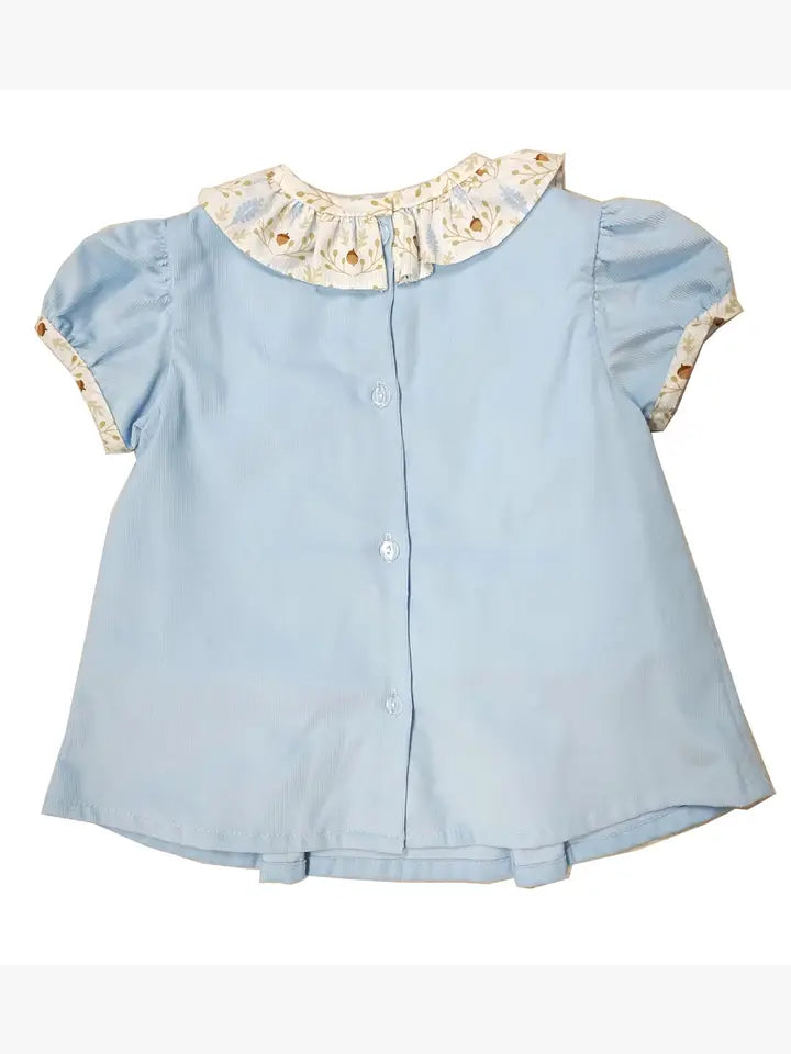 Baby Girl's Acorn Print Corduroy Diaper Set - Little Threads Inc. Children's Clothing
