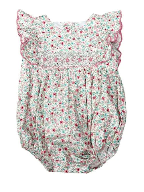 AnnaLynn Girls Smocked Bubble - Little Threads Inc. Children's Clothing