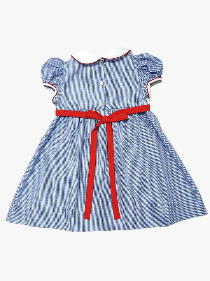 Back to School Smocked dress - Little Threads Inc. Children's Clothing