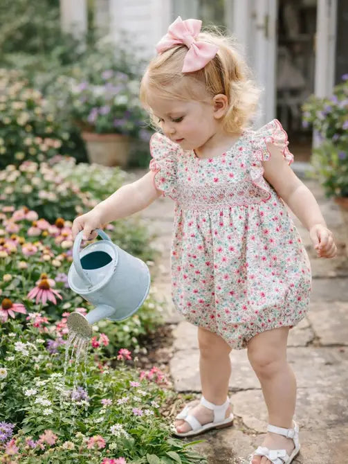AnnaLynn Girls Smocked Bubble - Little Threads Inc. Children's Clothing