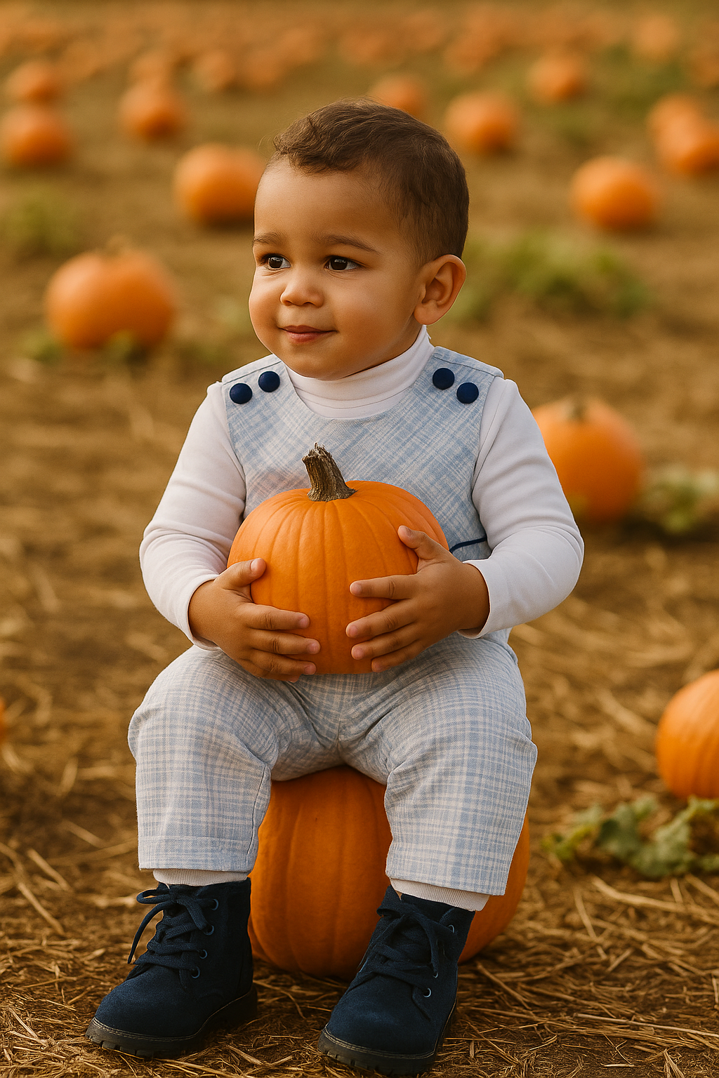 Boy's "Mia and Jules" Overalls - Little Threads Inc. Children's Clothing