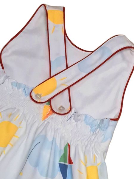 Kites Open Back Girls Sundress - Little Threads Inc. Children's Clothing
